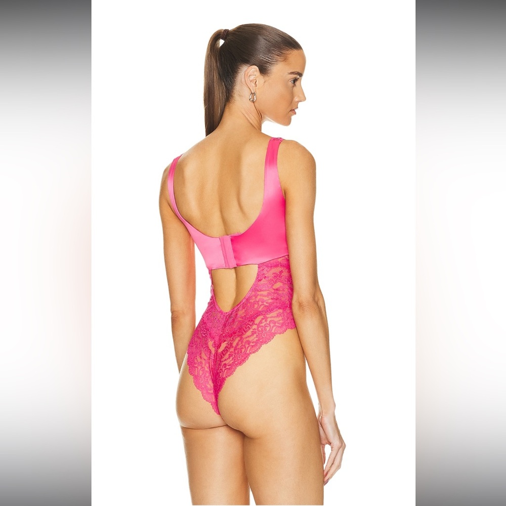 ‼️CLEARANCE SALE ‼️Versace Satin and Lace Bustier Bodysuit - Picture 3 of 11